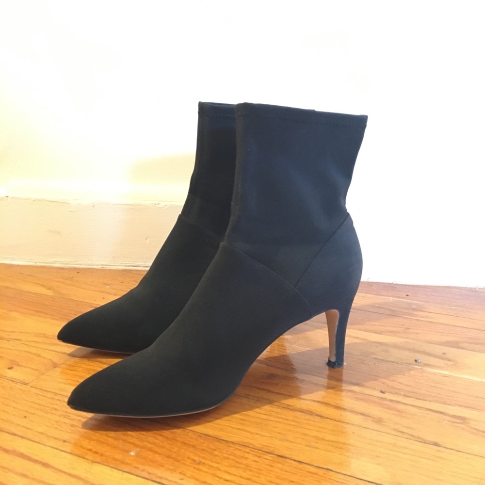 Boden pointed toe heeled booties